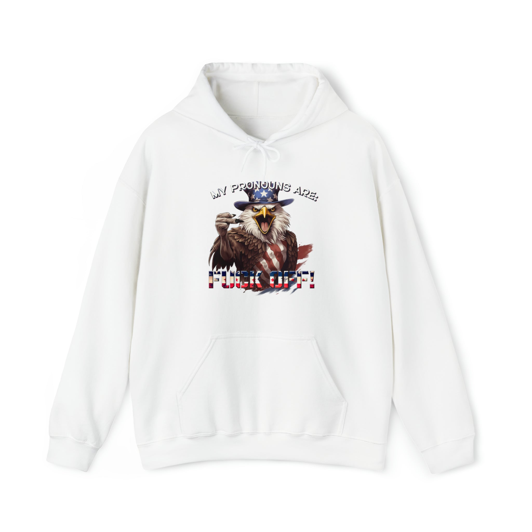 Sarcastic Patriotic Hoodie - Keep Pronouns to Yourself