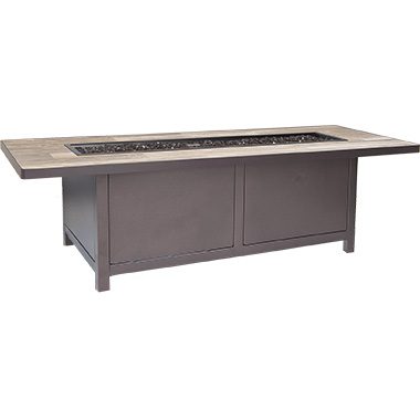 Capri Rectangle Outdoor Fire Pit Table