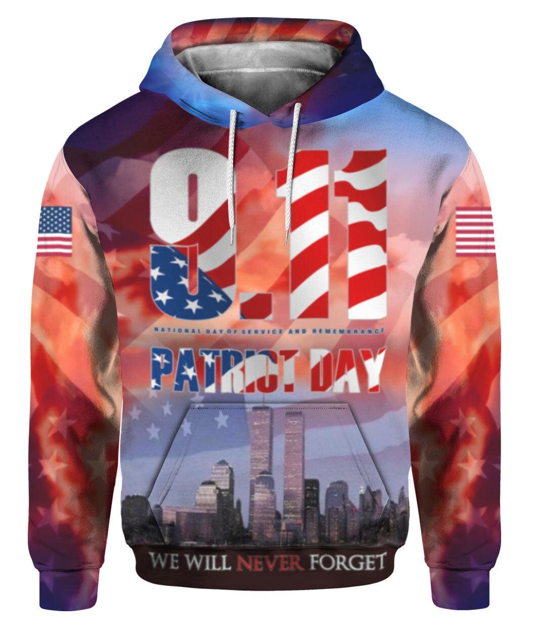 Gifury Patriot Day Hoodie - Commemorate 9/11 with Style