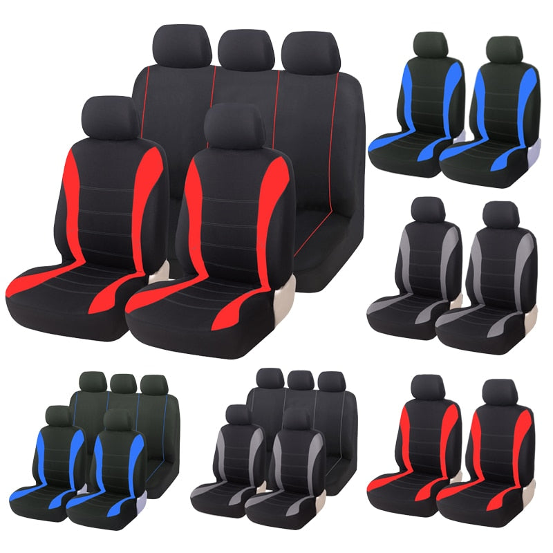 Universal Car Seat Covers Set by AUTOYOUTH - Airbag Compatible, Polyester Material, for Lada, Volkswagen and More