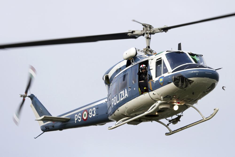 Agusta Bell 212 Italy's Right Profile Vinyl Wall Decal