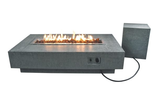 Elementi Hampton Outdoor Concrete Fire Pit Table