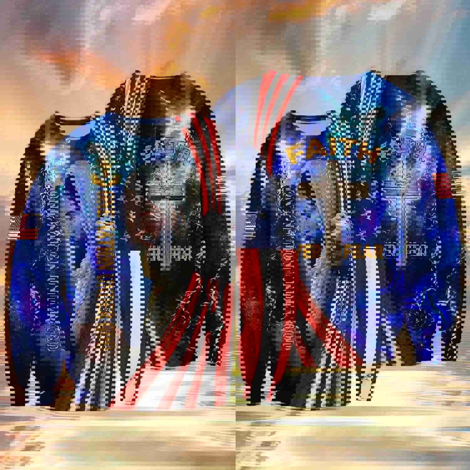 Customizable Patriotic 3D Printed T-Shirts