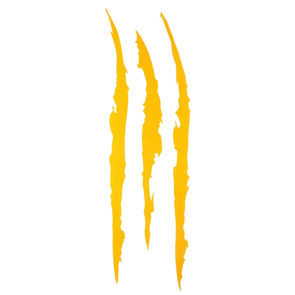 Reflective Monster Claw Car Sticker - Unique Dinosaur Raptor Paw Mark Decal