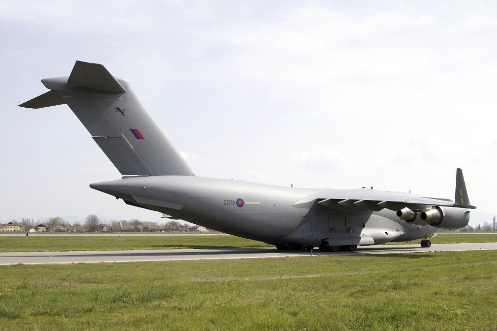 C-17 Globemaster III Royal Wall Decal - Large Aircraft Art for Home and Office