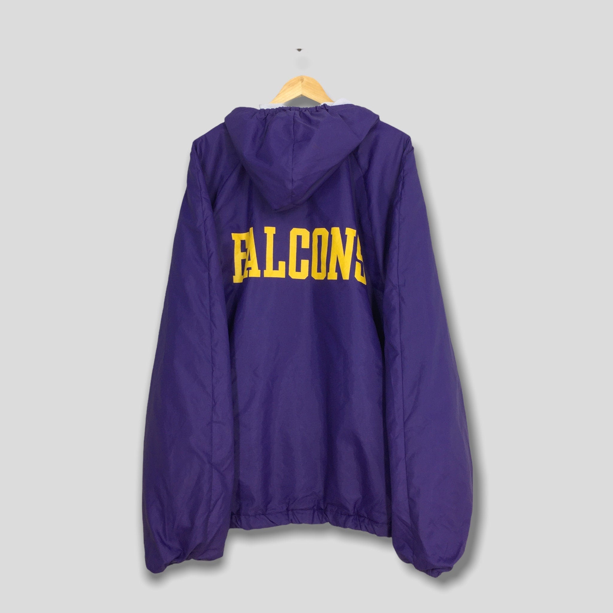 Vintage 90s Atlanta Falcons Hoodie Jacket - Large Size