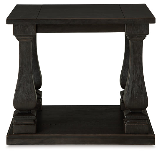 Elegant Vintage-Inspired Rectangular End Table