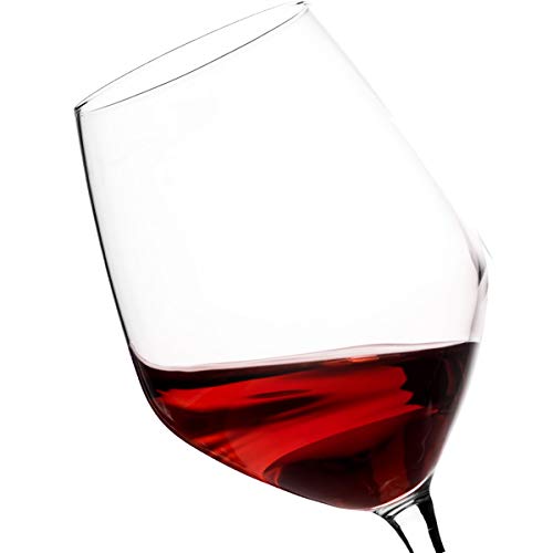 Paksh Novelty Italian-crafted 18 oz Clear Wine Glass Set (4 Pieces)