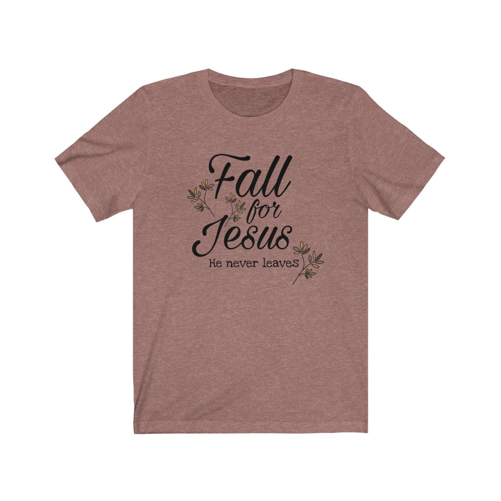 Embrace Faith in Style - Unisex Autumn Leaves Christian Short Sleeve Tee