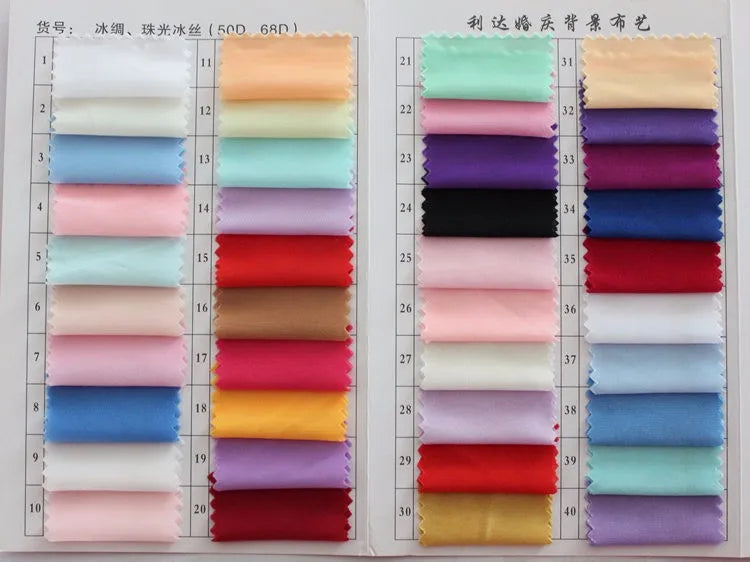 Elegant Gold Satin Wedding Backdrop Curtains 10ftX20ft