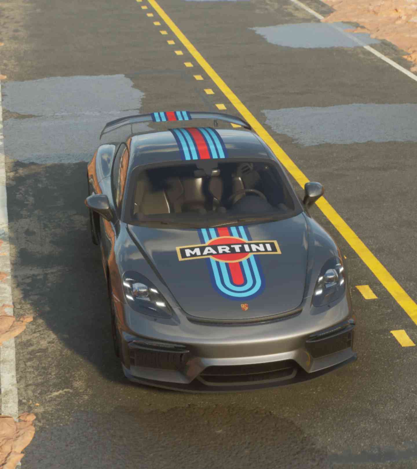 Martini Style Racing Stripes Decal Kit for Car Exterior