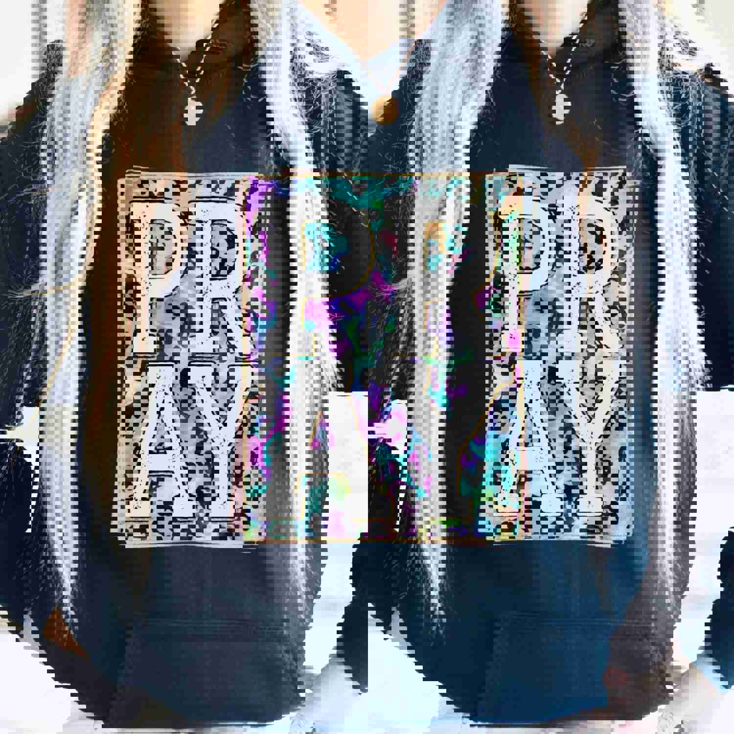 Handcrafted Leopard Pray Hoodie - Unisex Christian Faith Clothing
