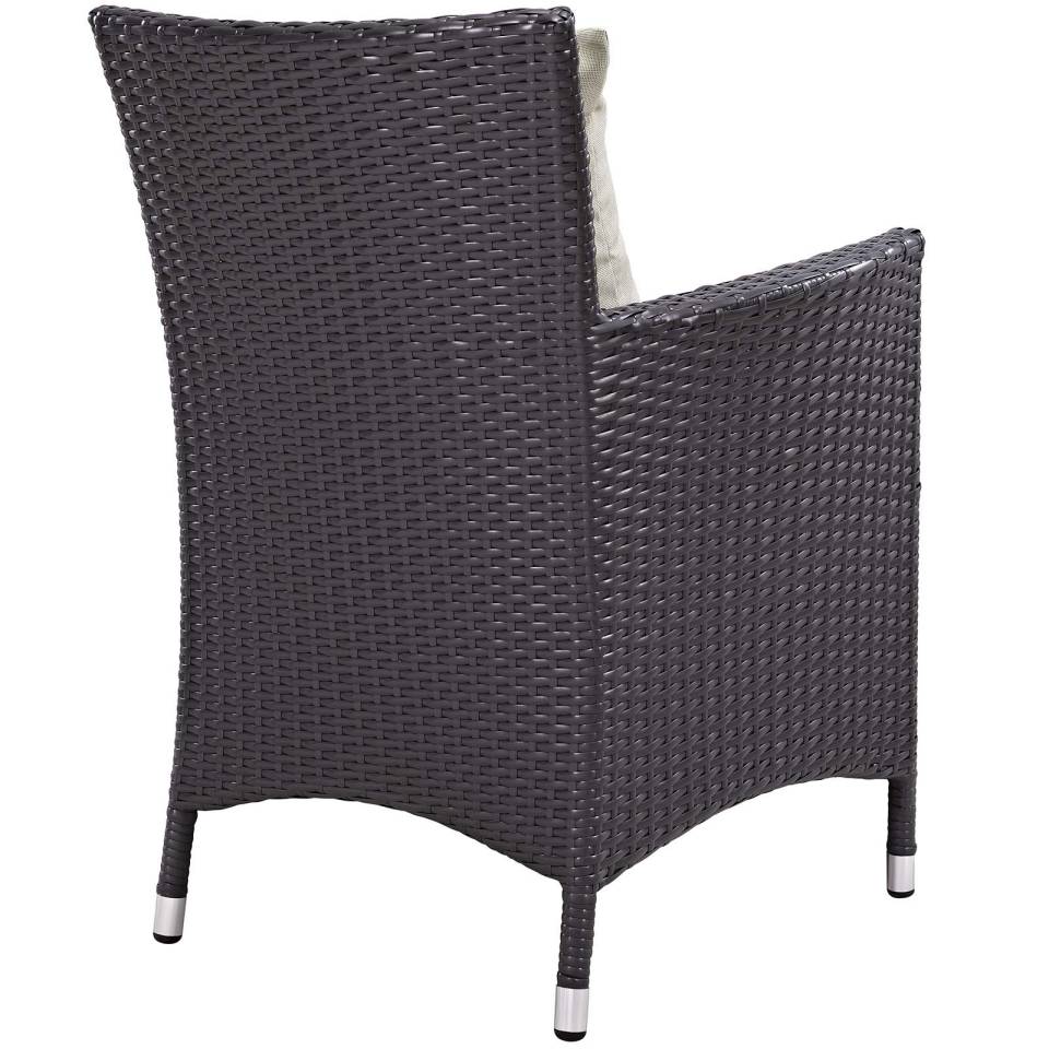 Modway Convene 3 Piece Outdoor Patio Set with Fire Pit