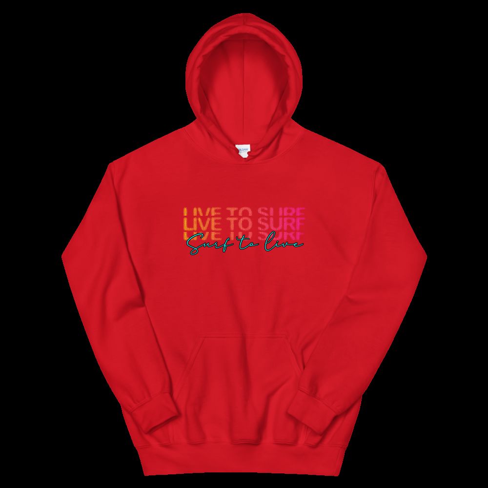 Cozy & Stylish Live to Surf Unisex Hoodie