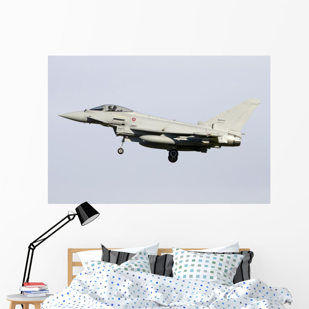 Eurofighter Typhoon 2000 Italian Left Side Wall Decal - Vibrant Aviation Art