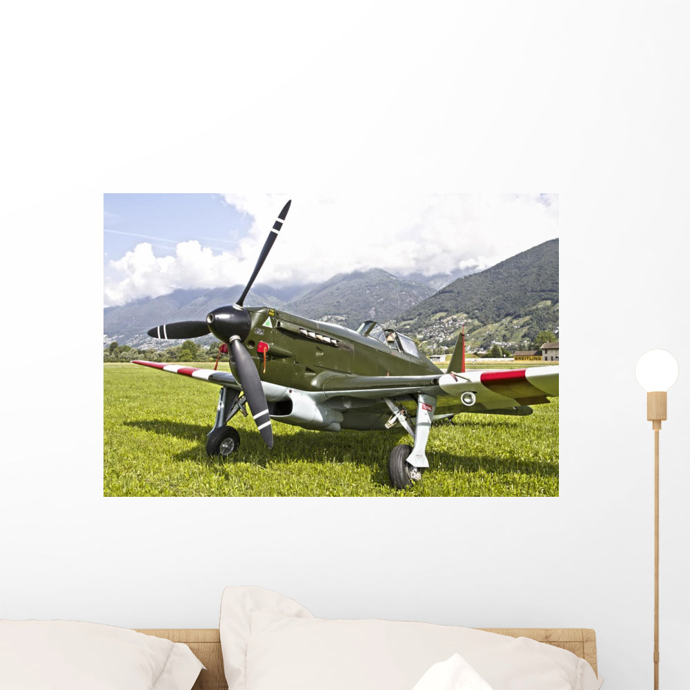 Swiss Air Morane-Saulnier D-3801 Wall Decal - Vibrant Aviation Decor