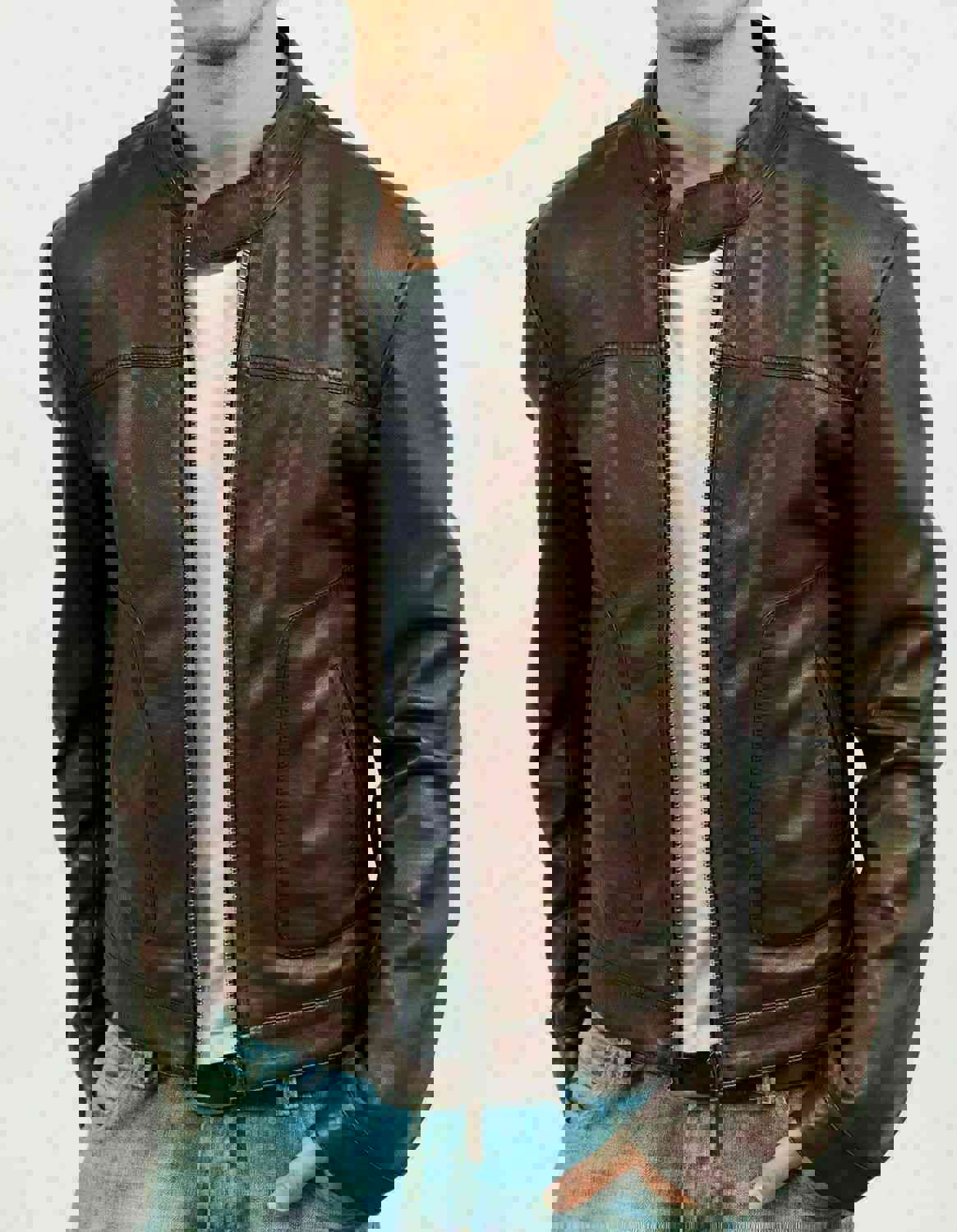 Custom Tailored Vintage Leather Jacket for Men & Women