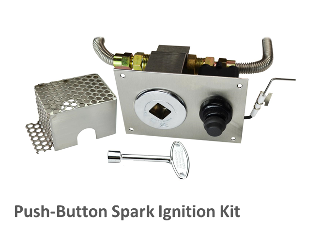 Customizable Rectangular Gas Fire Pit Kit - 96" x 24" x 16"