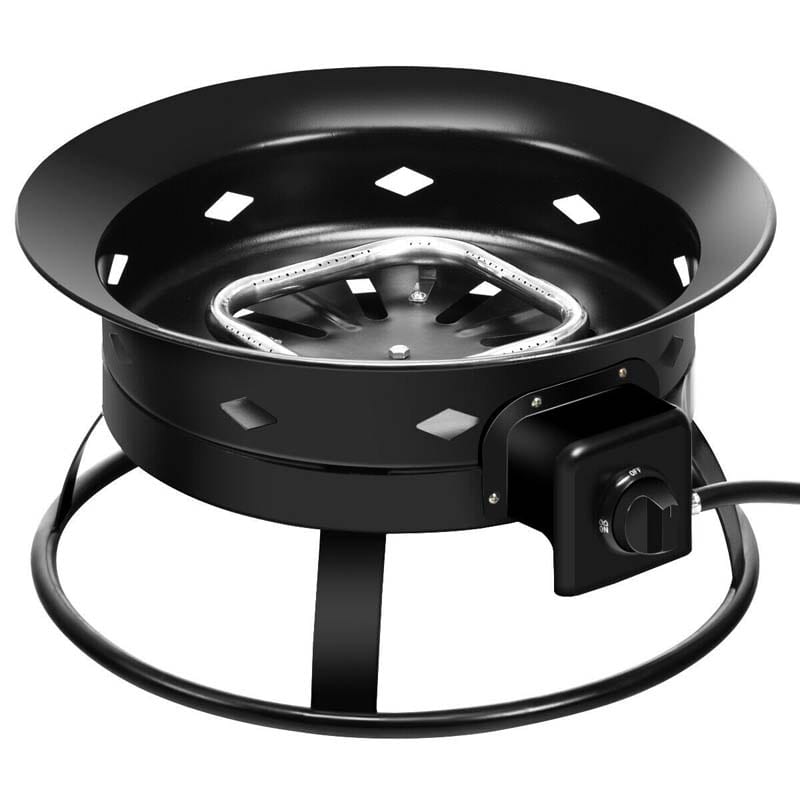 Portable Outdoor Propane Fire Pit with Lava Rocks