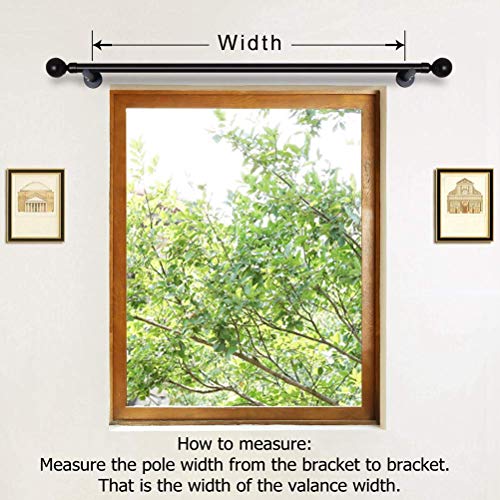 ELKCA Luxurious Double-Sided Chenille Swag Valance for Windows