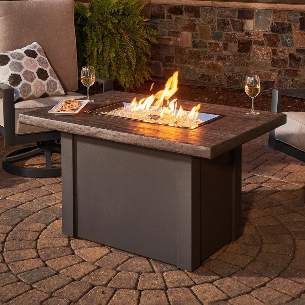 Driftwood Havenwood Gas Fire Pit Table - Modern Outdoor Heating