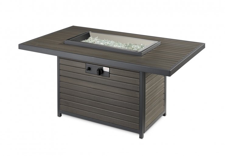 Luxury Outdoor Gas Fire Pit Table with Crystal Fire® Burner
