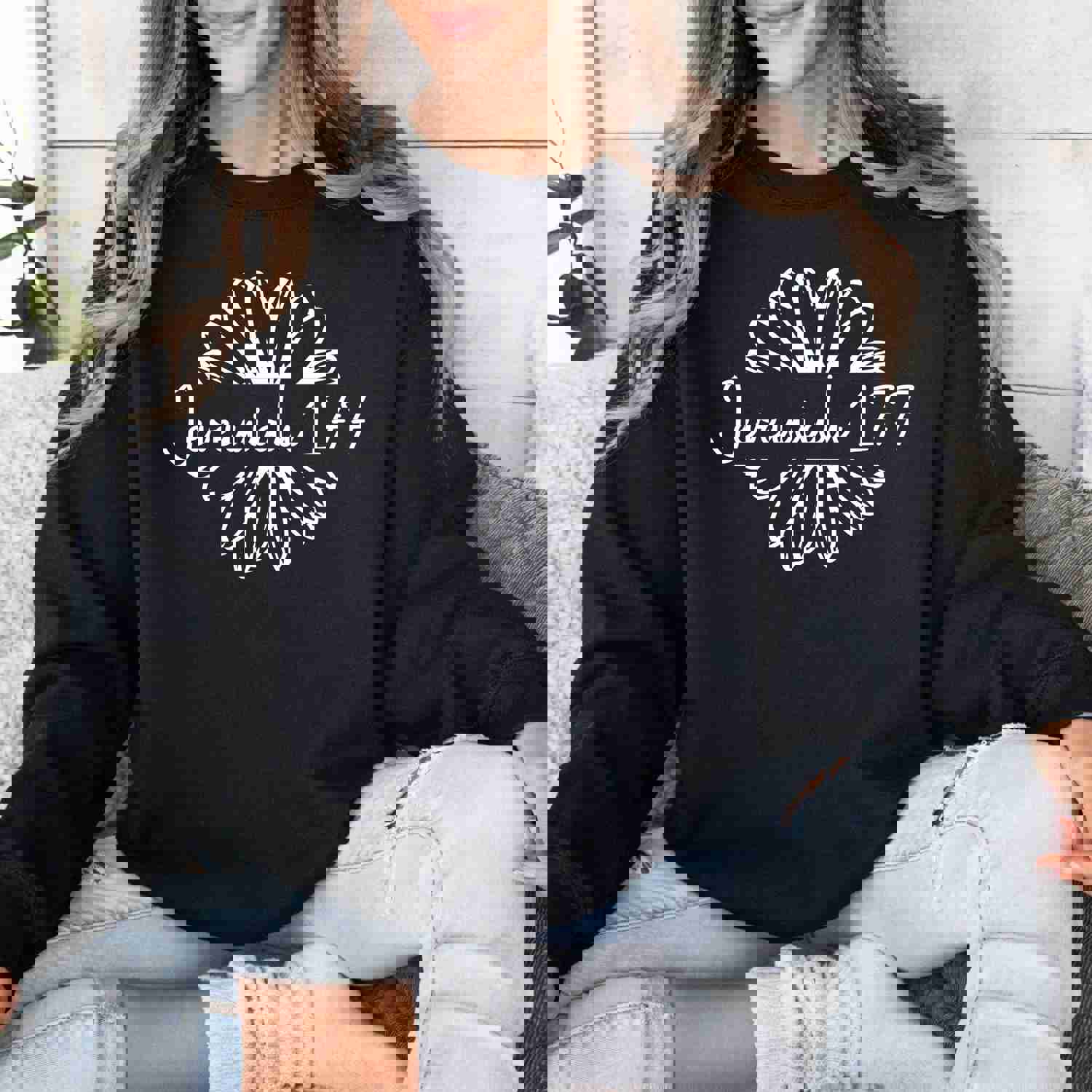 Inspirational Jeremiah 17:7 Floral Unisex Sweatshirt