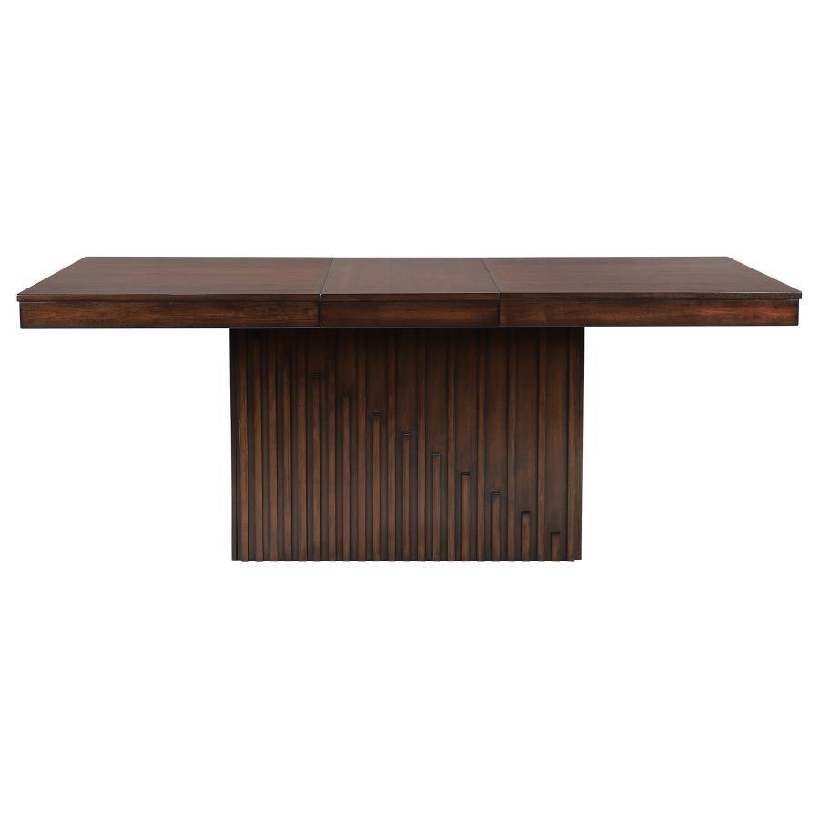 Briarwood Mango Oak Rectangular Dining Table with Extension Leaf