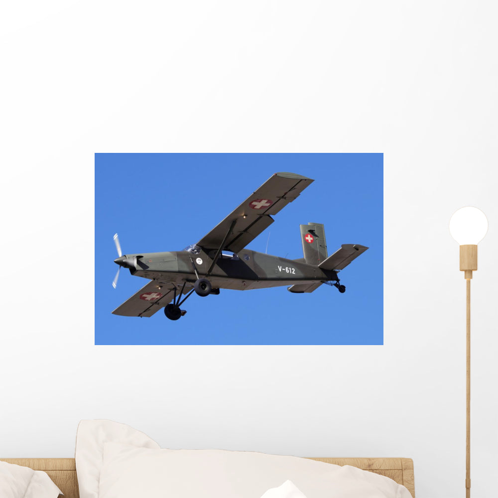 Pilatus PC-6 Swiss Airplane Wall Decal
