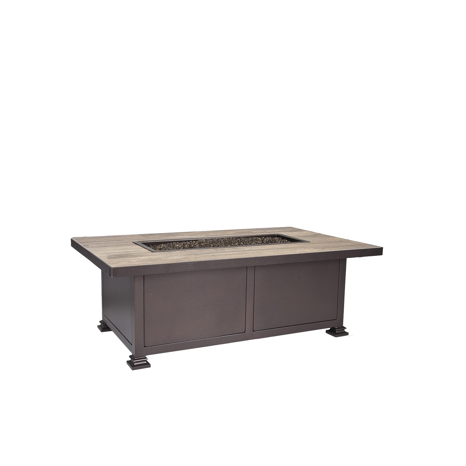 Santorini Rectangle Outdoor Fire Pit Table