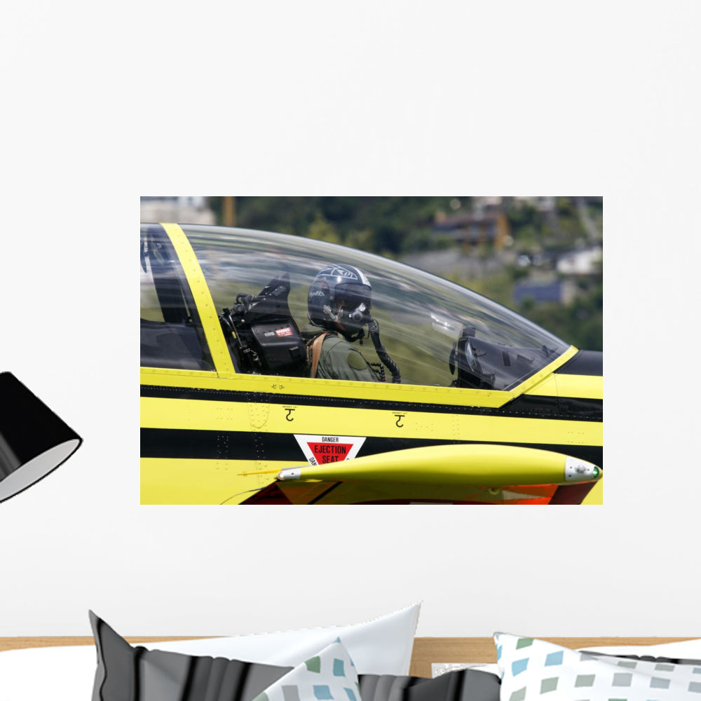 Pilot Cockpit Pilatus PC-9 Vinyl Wall Decal