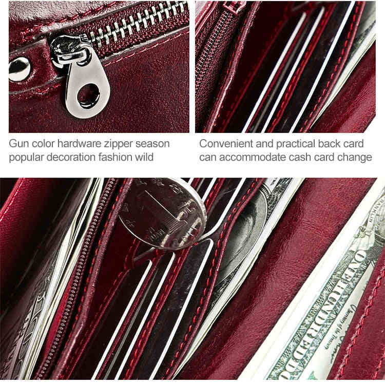Rustic RFID-Blocking Genuine Leather Wallet for Men