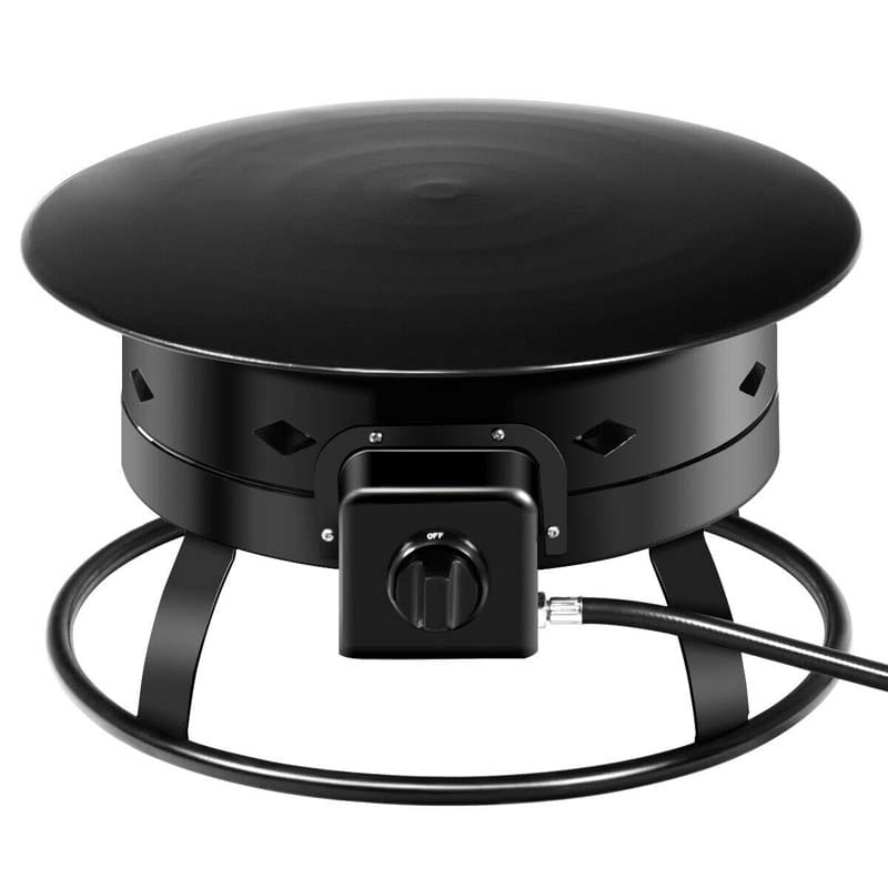 Portable Outdoor Propane Fire Pit with Lava Rocks