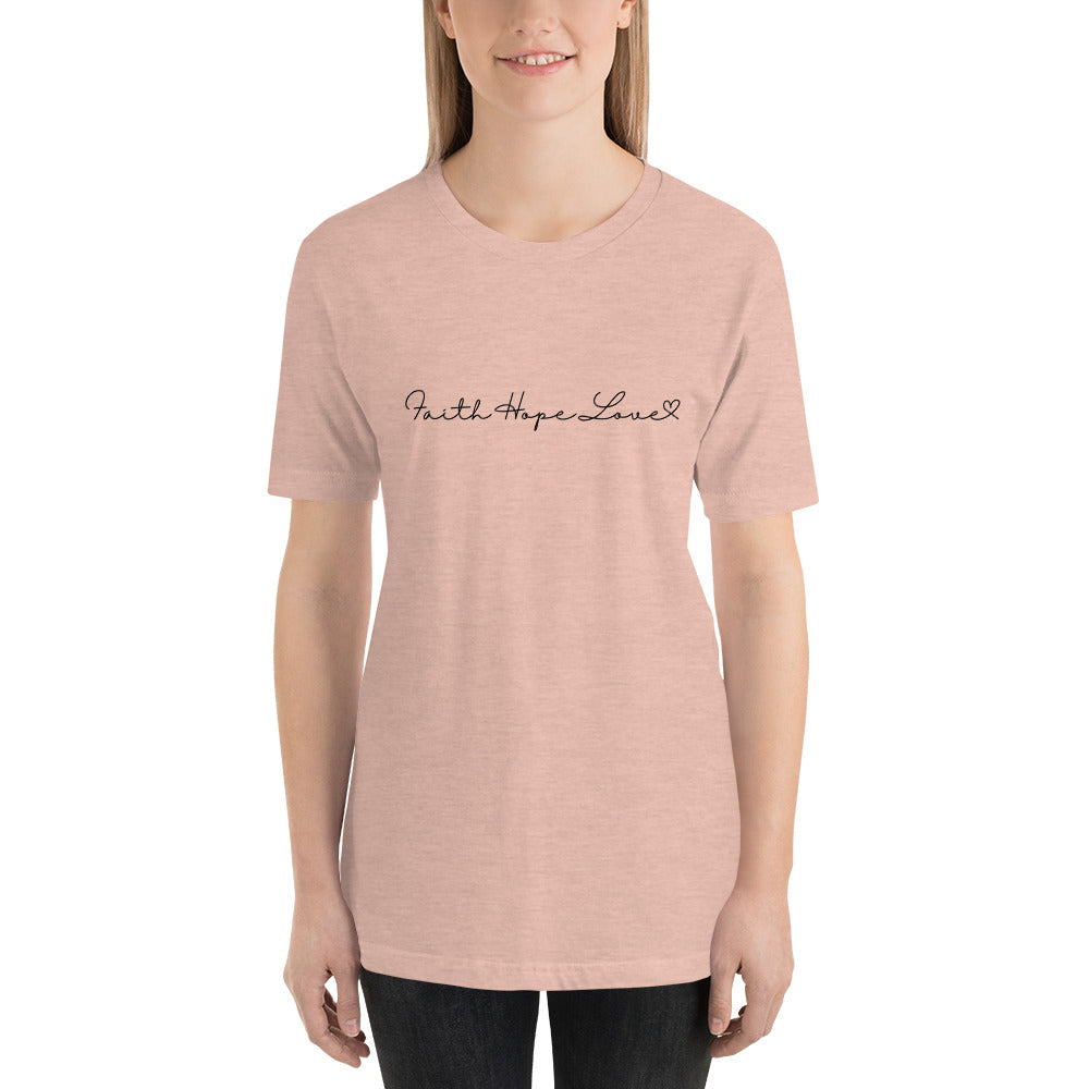 Faith, Hope & Love Inspirational T-Shirt