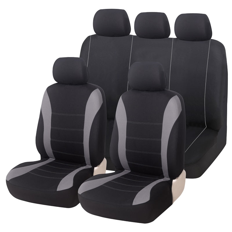 Universal Car Seat Covers Set by AUTOYOUTH - Airbag Compatible, Polyester Material, for Lada, Volkswagen and More