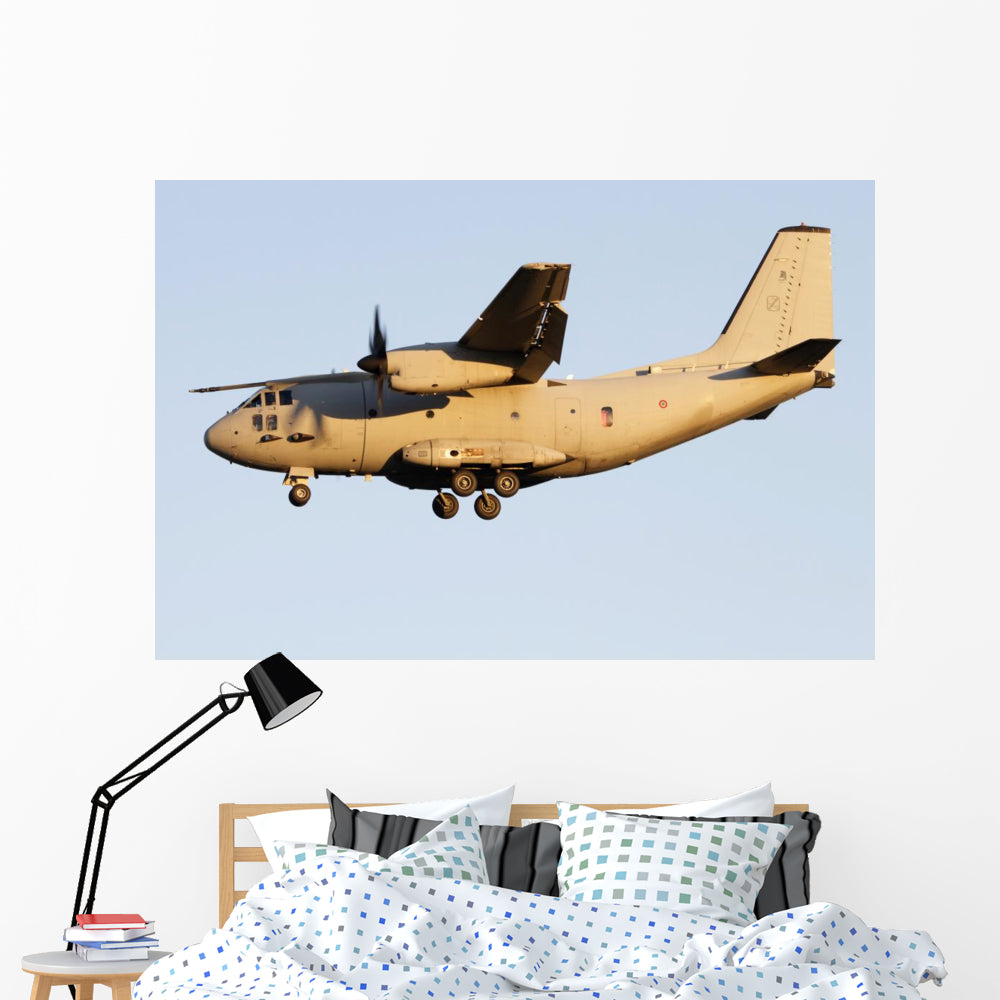 Alenia C-27j Spartan Italian Tan Wall Decal - Vibrant Decor for Any Space