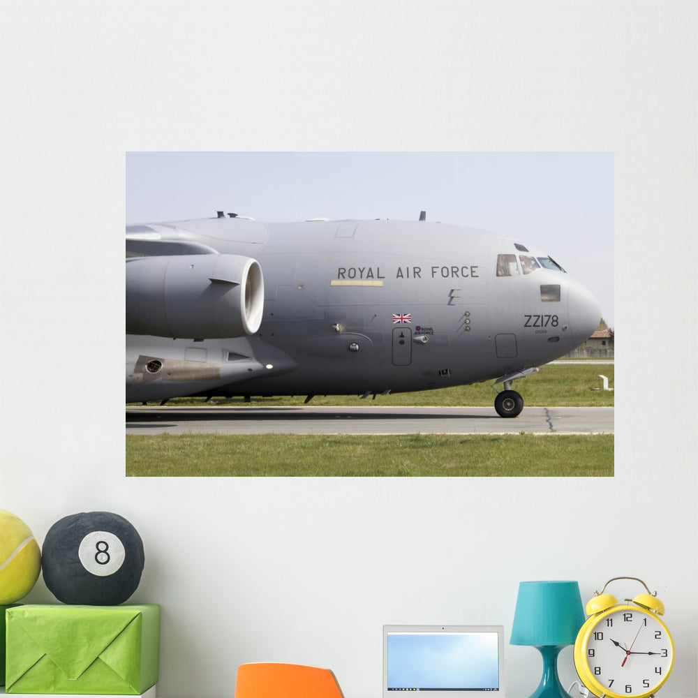 C-17 Globemaster III Royal Grounded Wall Decal - Large Aircraft Art