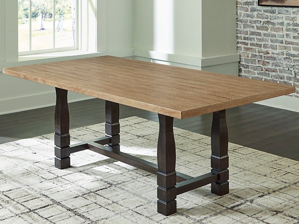 Charlton Acacia & Pine Rectangular Dining Table