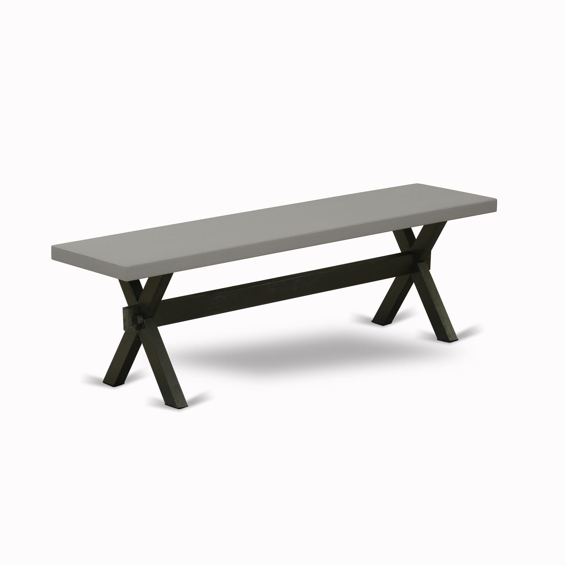 Elegant 6-Piece Dining Set with Rectangular Table and Modern Bench