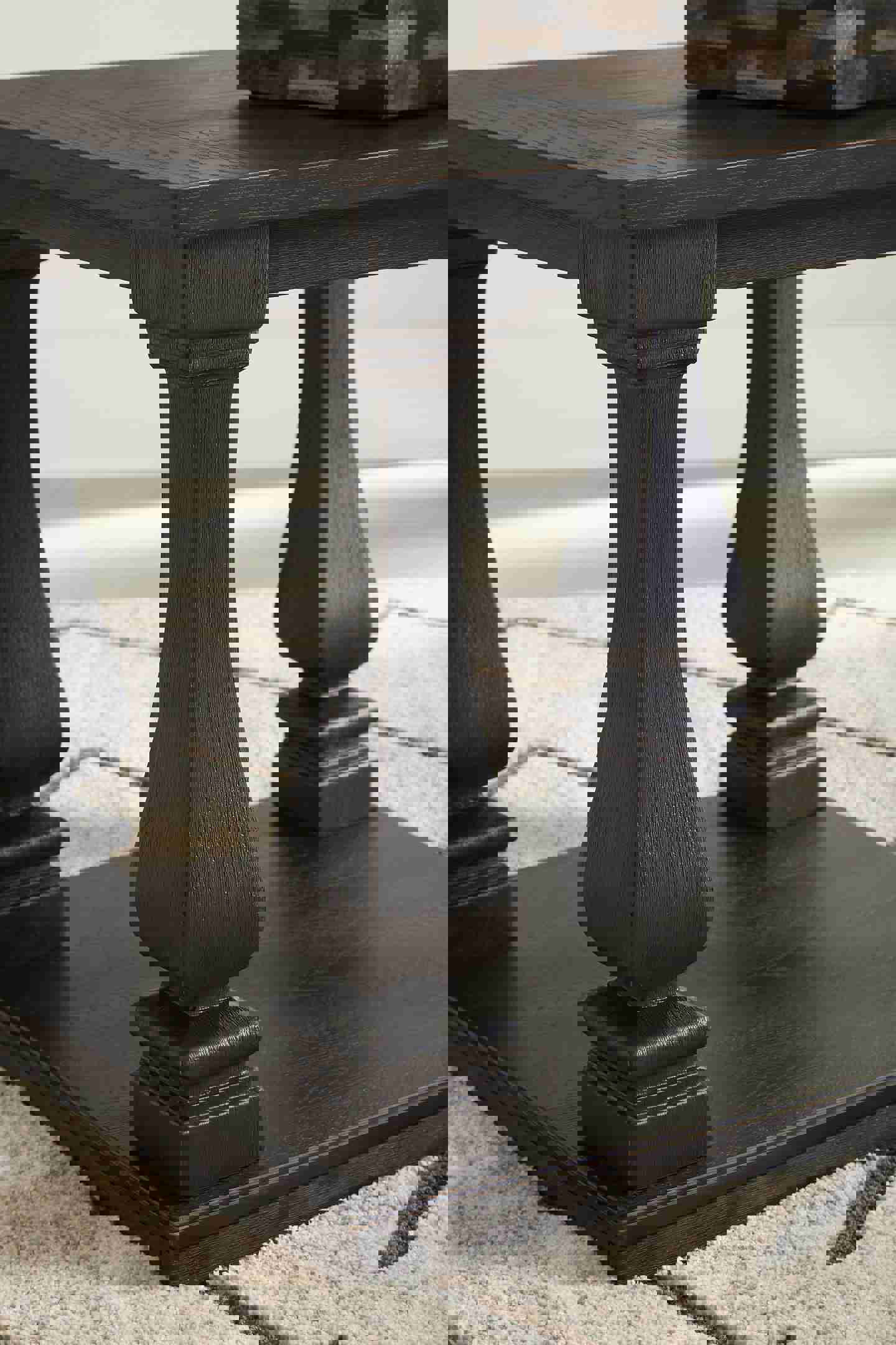Elegant Vintage-Inspired Rectangular End Table