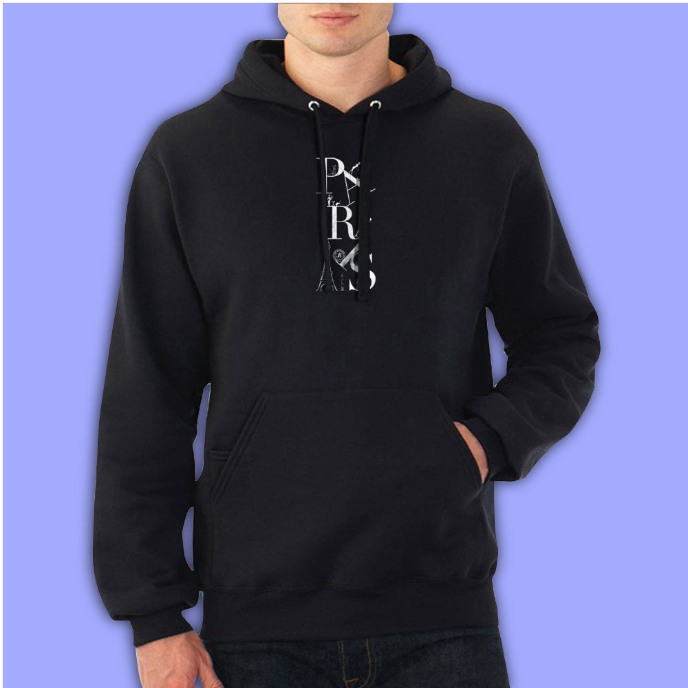Eiffel Tower Paris Logo Men's Hoodie