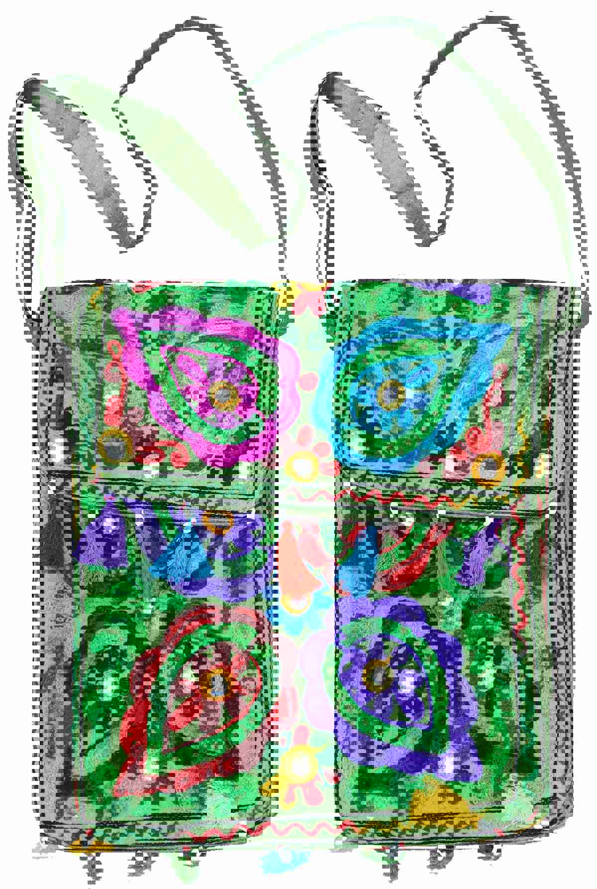 Handcrafted Floral Embroidered Women's Crossbody Bag