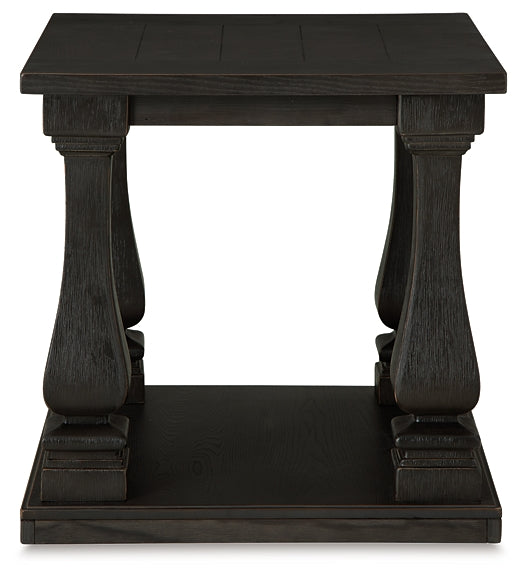 Elegant Vintage-Inspired Rectangular End Table