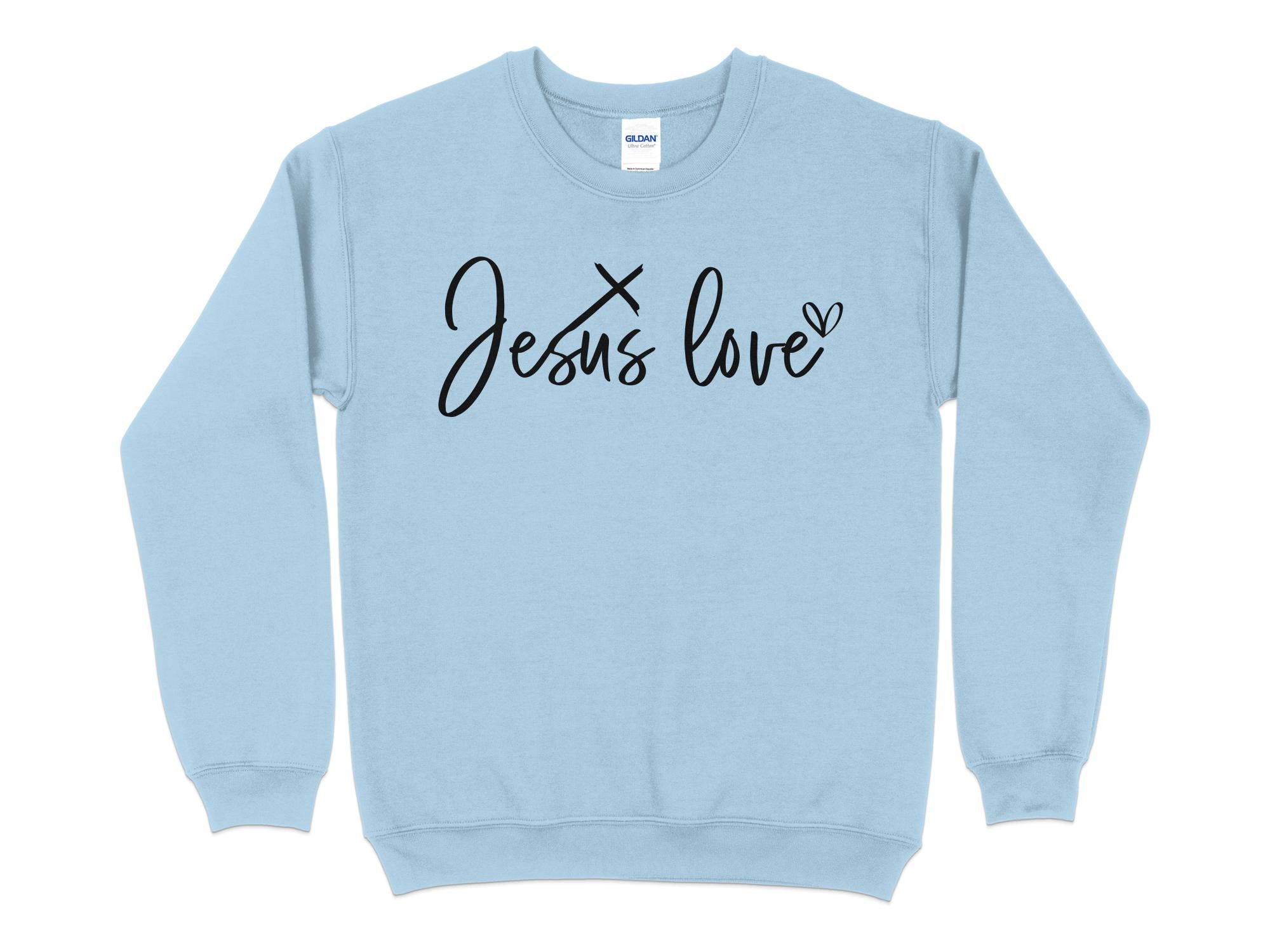 Women's Jesus Love Sweatshirt - Soft & Cozy Christian Faith Apparel