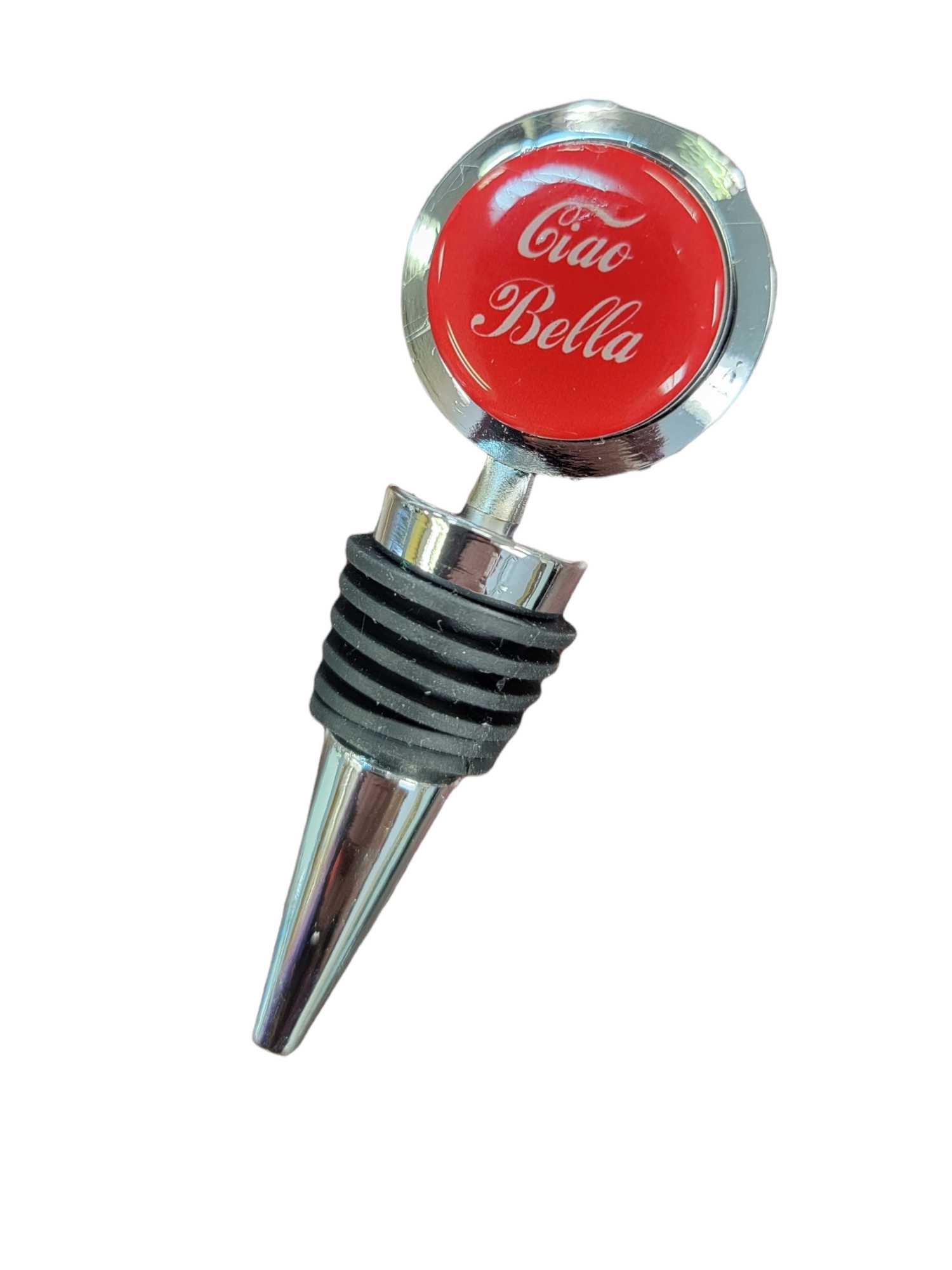 Elegant Italian Ciao Bella Wine Bottle Stopper