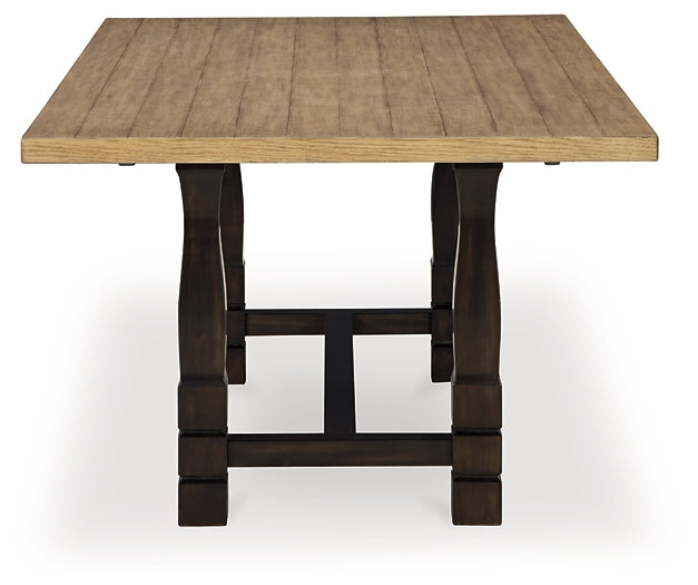 Charlton Acacia & Pine Rectangular Dining Table