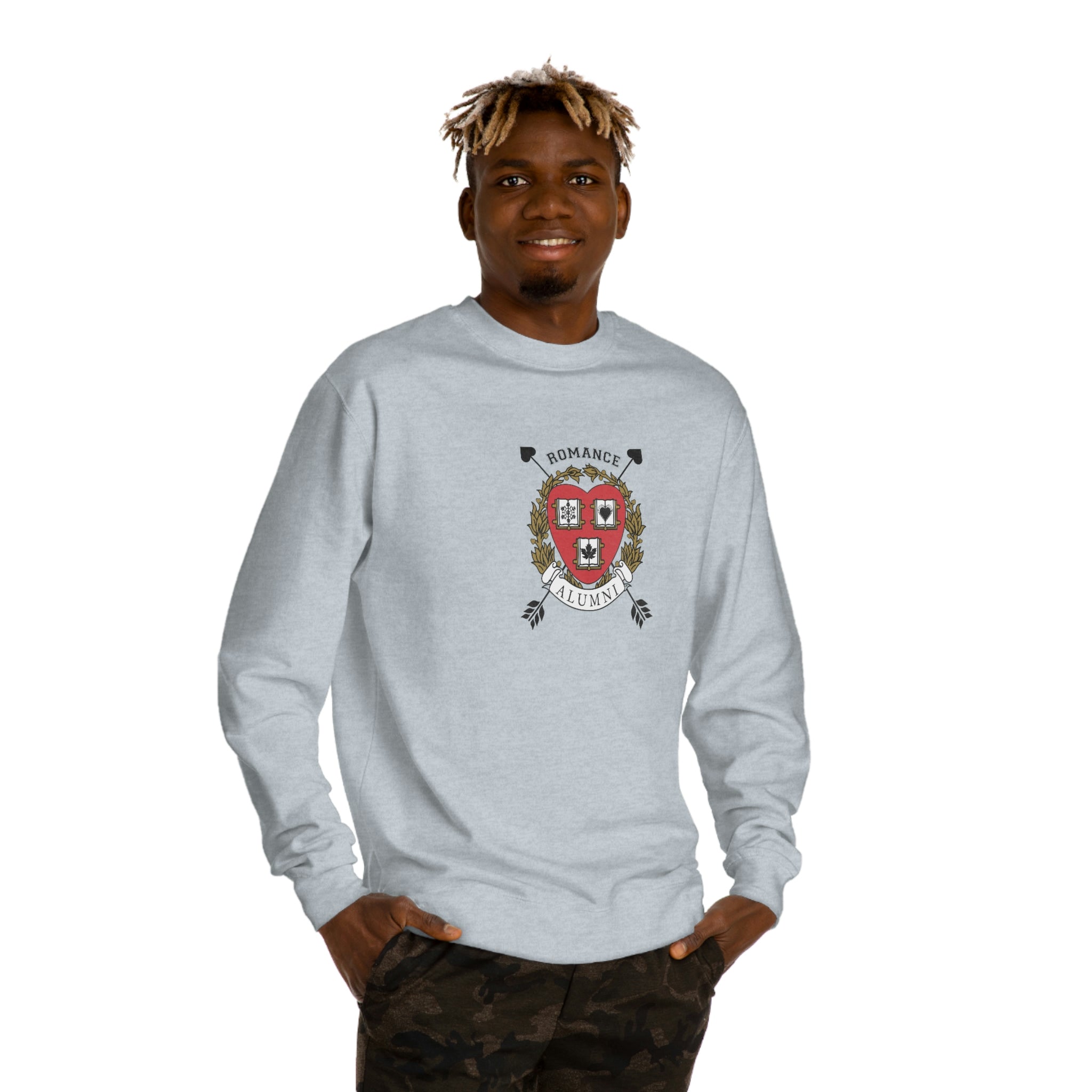 Arrow Crest Alumni Sweatshirt - Comfortable Crew Neck