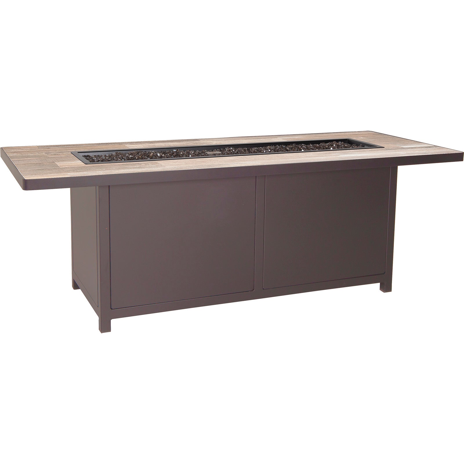 Elba Aluminum Outdoor Fire Pit with Propane & Natural Gas Conversion