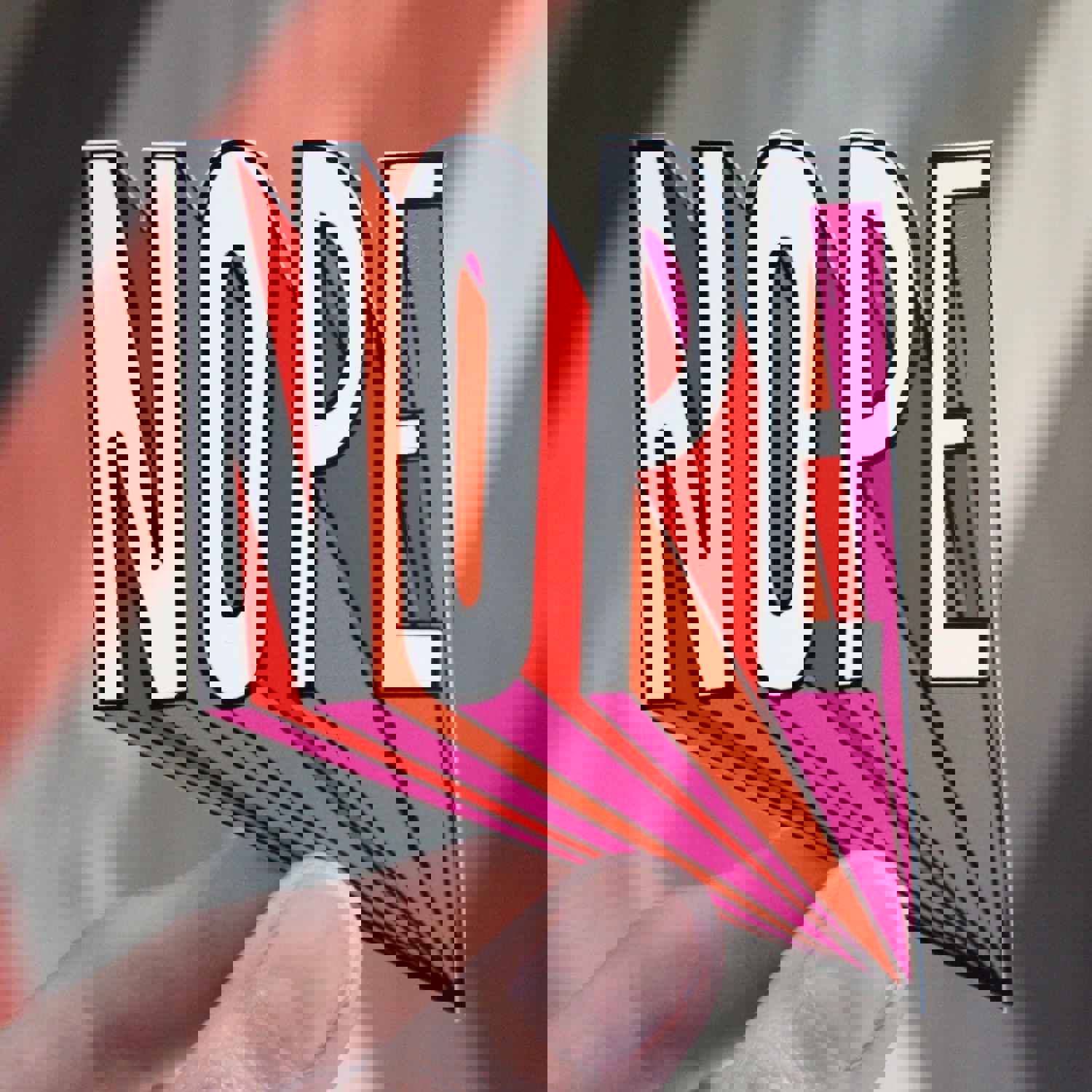 Express Disapproval with Our Bold NOPE Vinyl Sticker