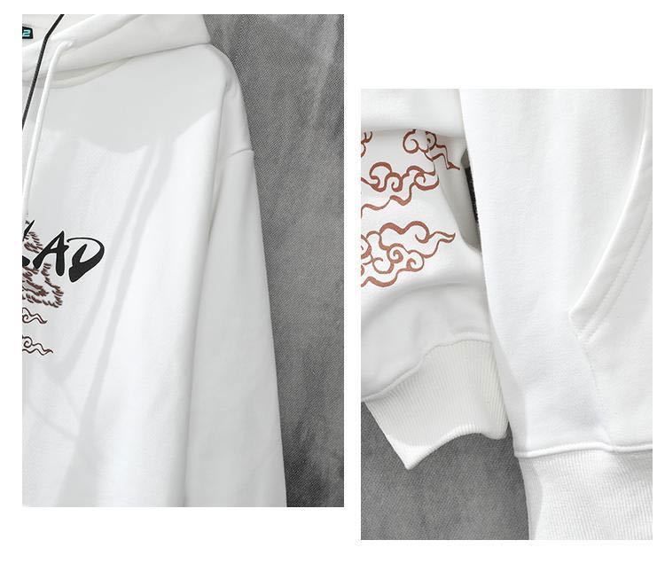 Japanese-Inspired Sakura Tower Oversized Hoodie